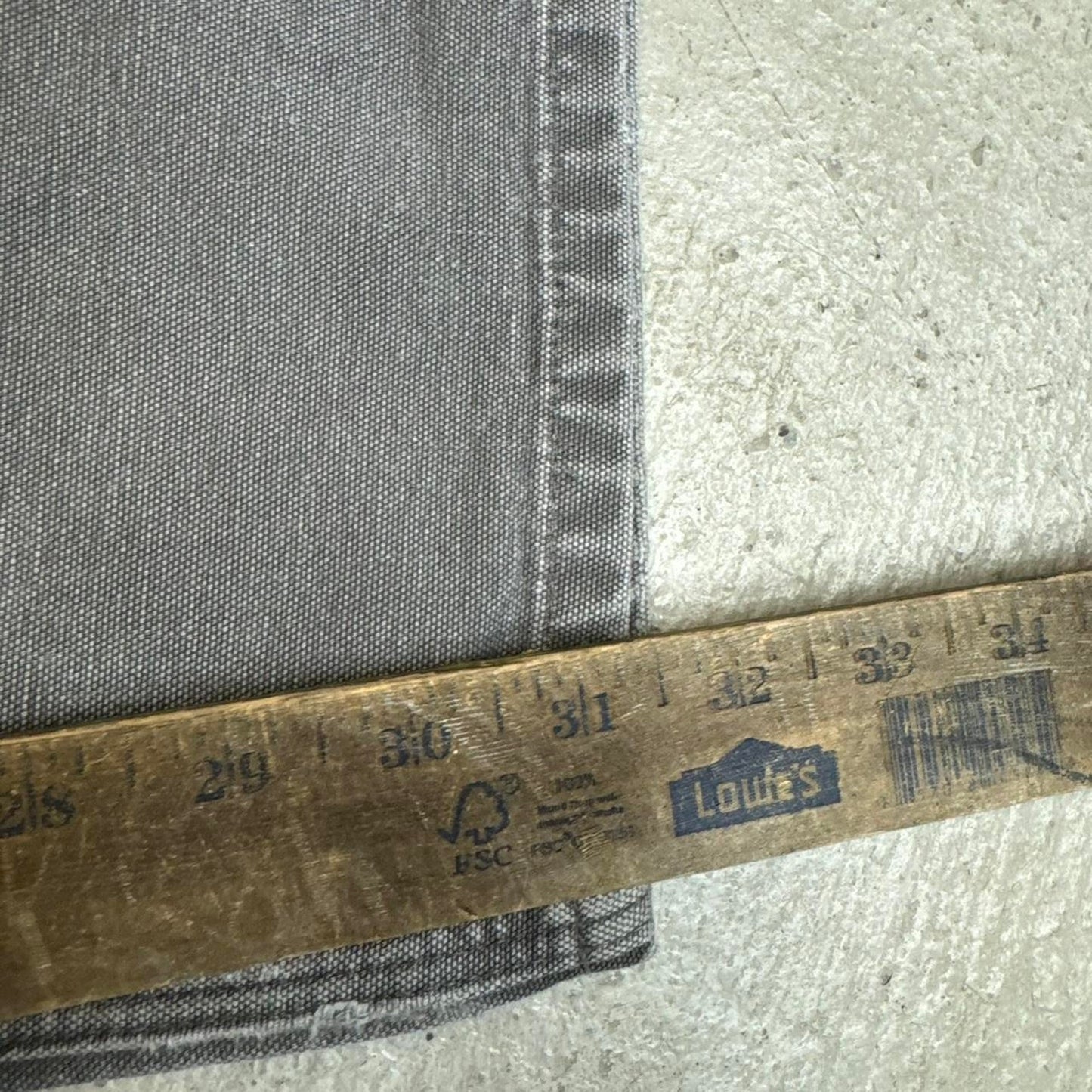 Faded grey double knee workwear