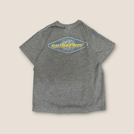 Quiksilver grey and blue tee