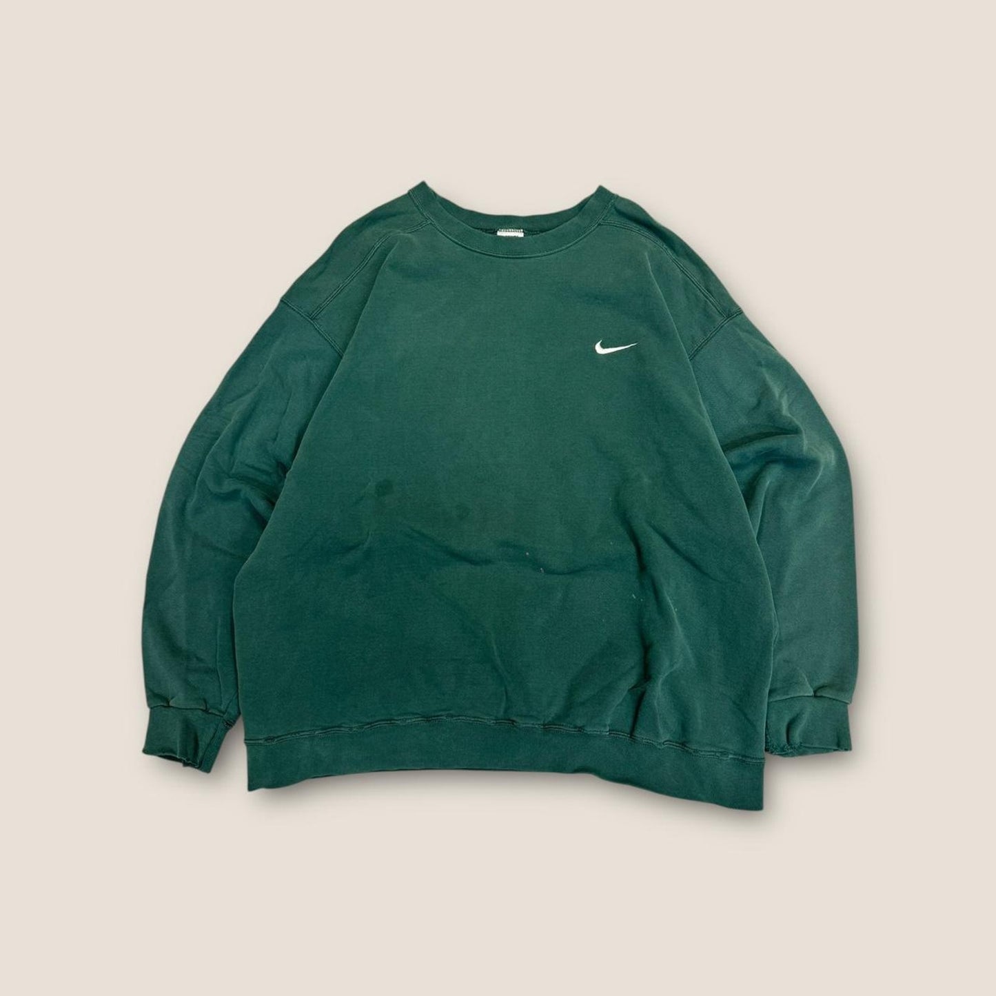 Nike green crewneck sweatshirt 90s