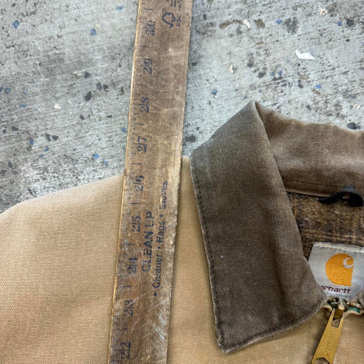 Tan and brown carhartt detroit