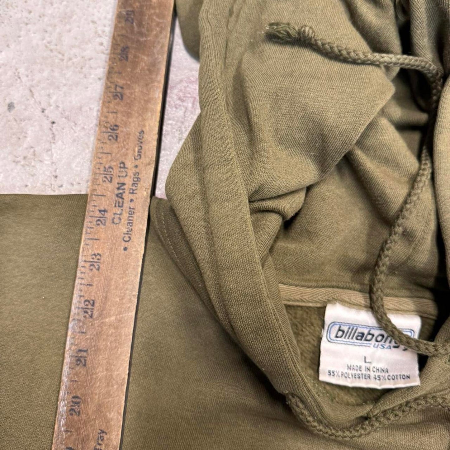 Green and khaki hoodie