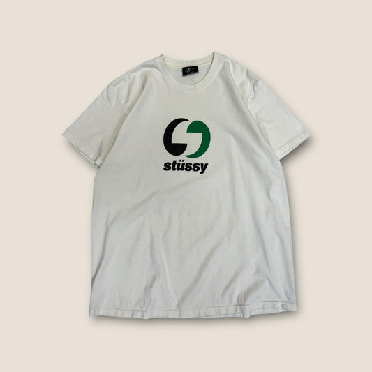 Stussy white and green