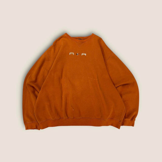 Nike orange crewneck sweatshirt 00s