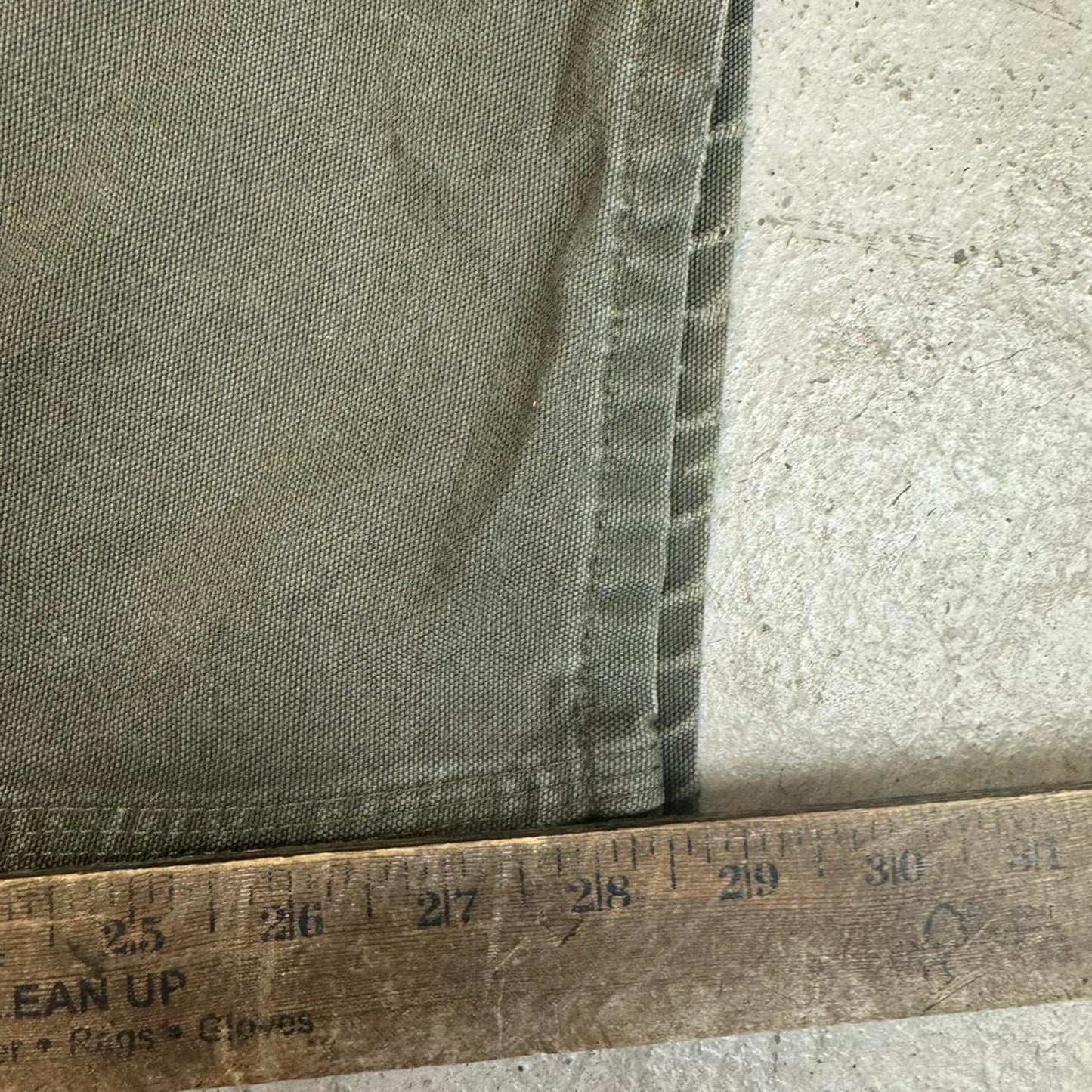 Green carpenter work pants