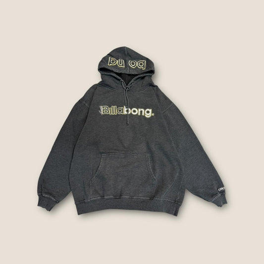 Billabong black hoodie with embroidered