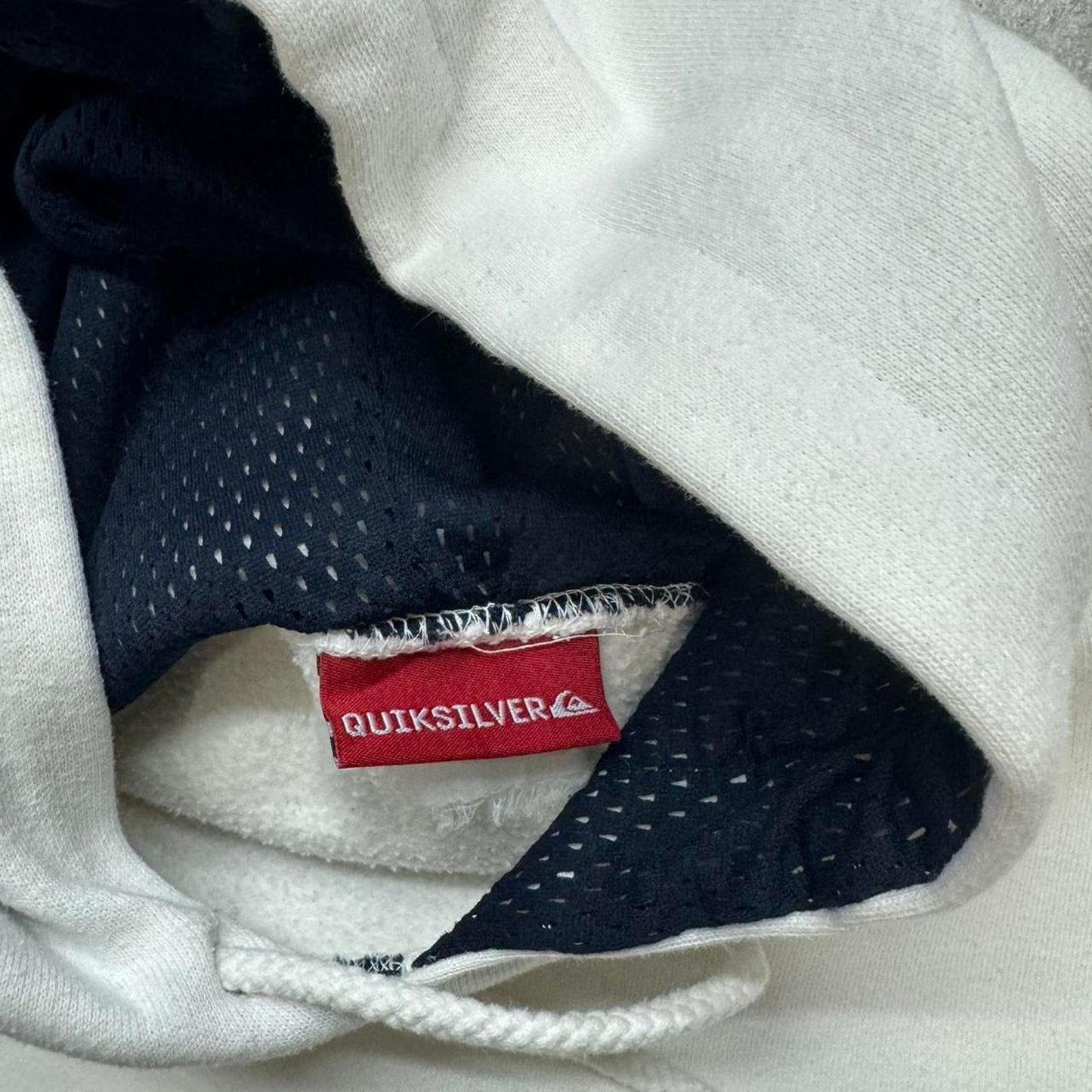 Quiksilver white and black hoodie