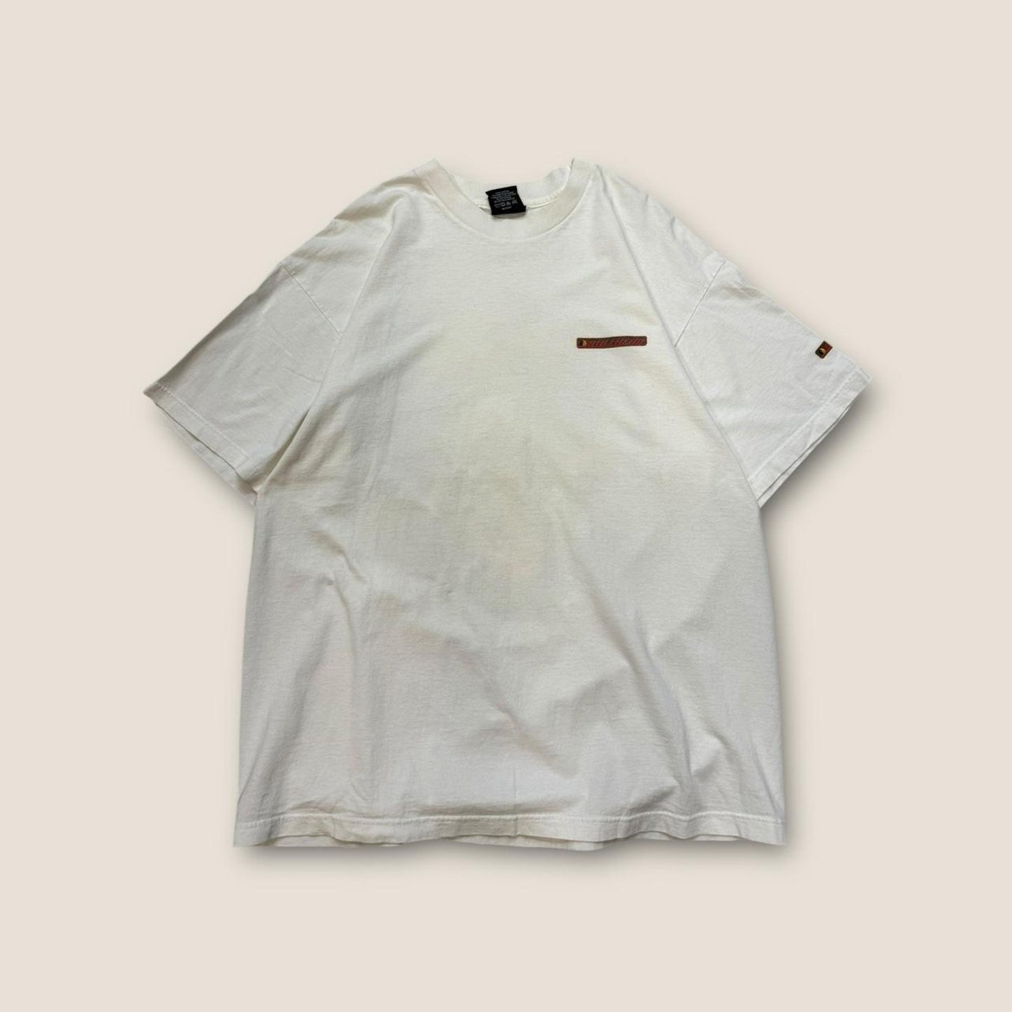 White and brown tshirt