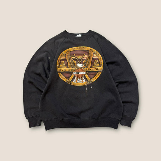 Harley davidson black crewneck sweatshirt