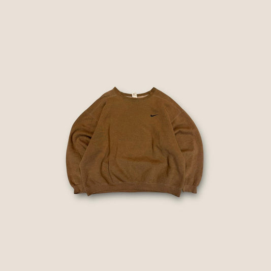 Nike brown crewneck sweatshirt 90s