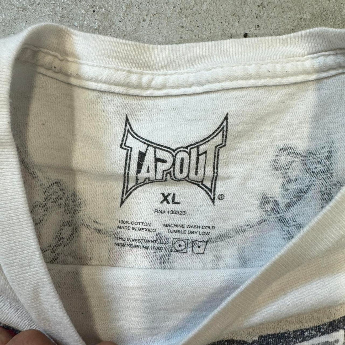 00s tapout tee size xl