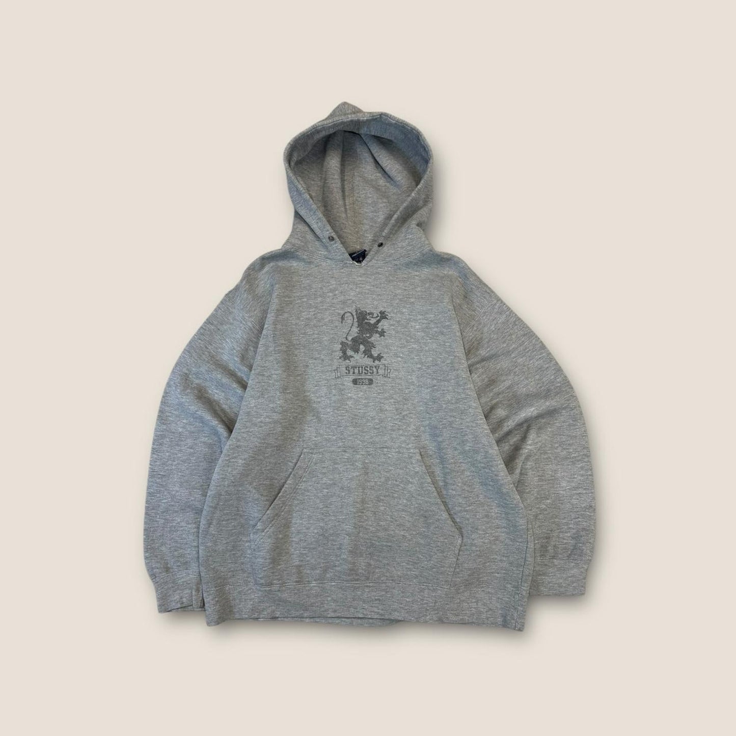 Stussy grey and black hoodie