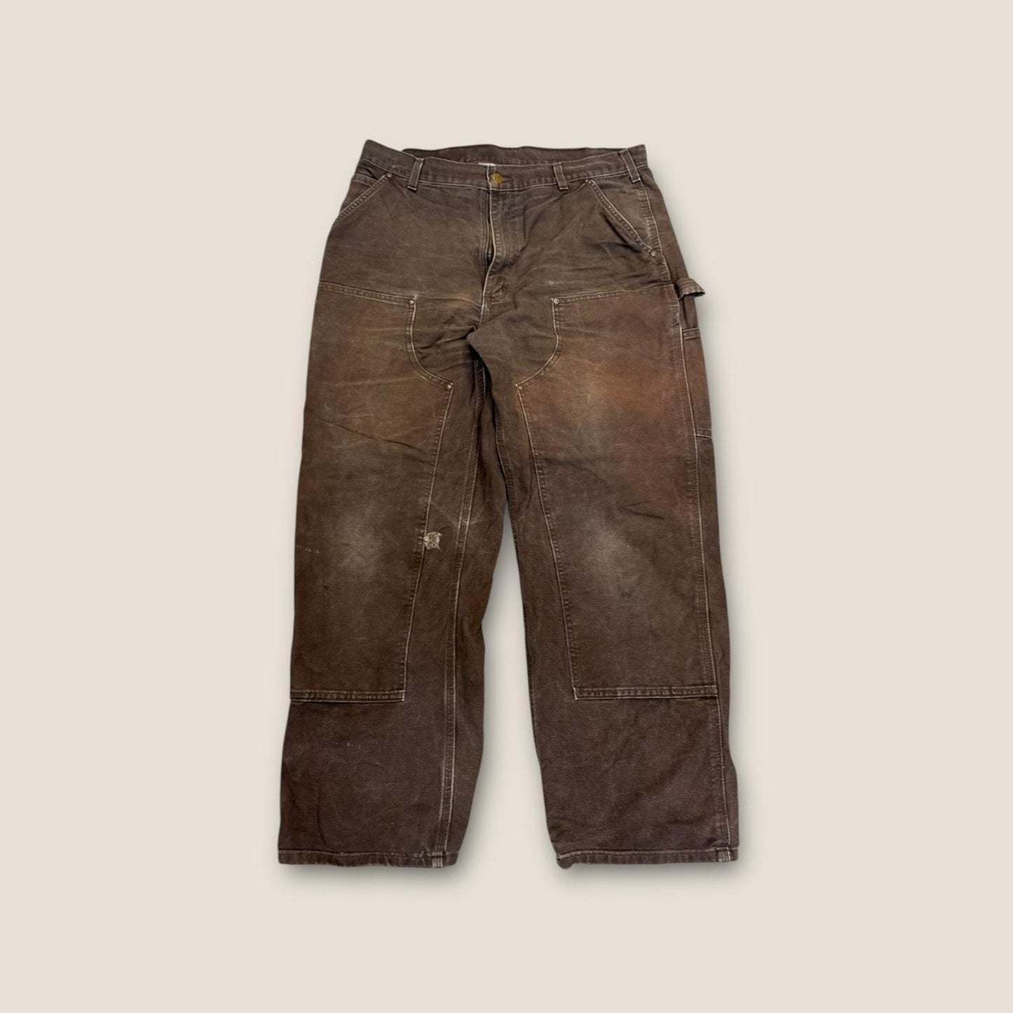 Brown double knee carpenter pants