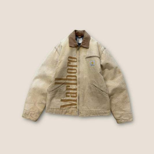 Tan and brown carhartt jacket