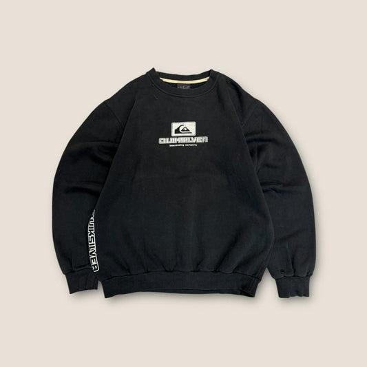 Quiksilver black crewneck sweatshirt